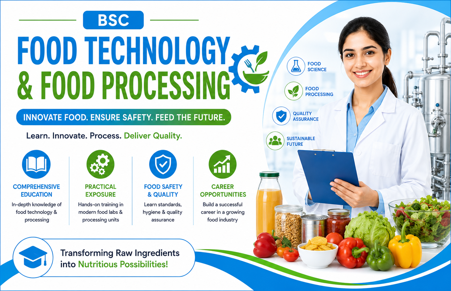BSC FOOD TECHNOLOGY & FOOD PROCESSING